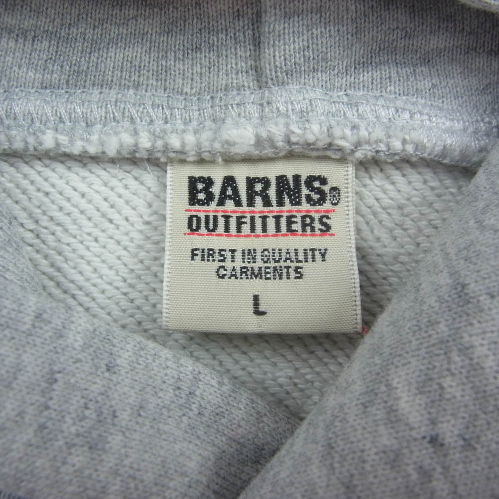 BARNS OUTFITTERS バーンズ BR-25104 アスレチック パーカー グレー系 L【中古】