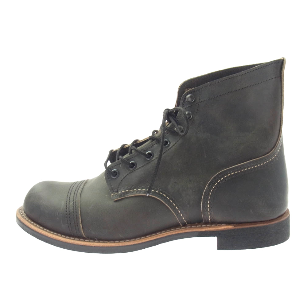 RED WING レッドウィング 8086 Iron Ranger アイアンレンジャー チャコール ラフアンドタフ ブーツ ダークブラウン系 USA9.5【極上美品】【中古】