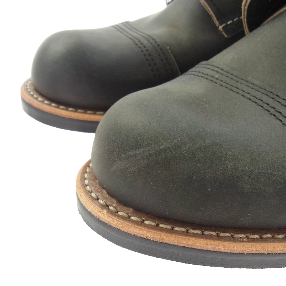 RED WING レッドウィング 8086 Iron Ranger アイアンレンジャー チャコール ラフアンドタフ ブーツ ダークブラウン系 USA9.5【極上美品】【中古】