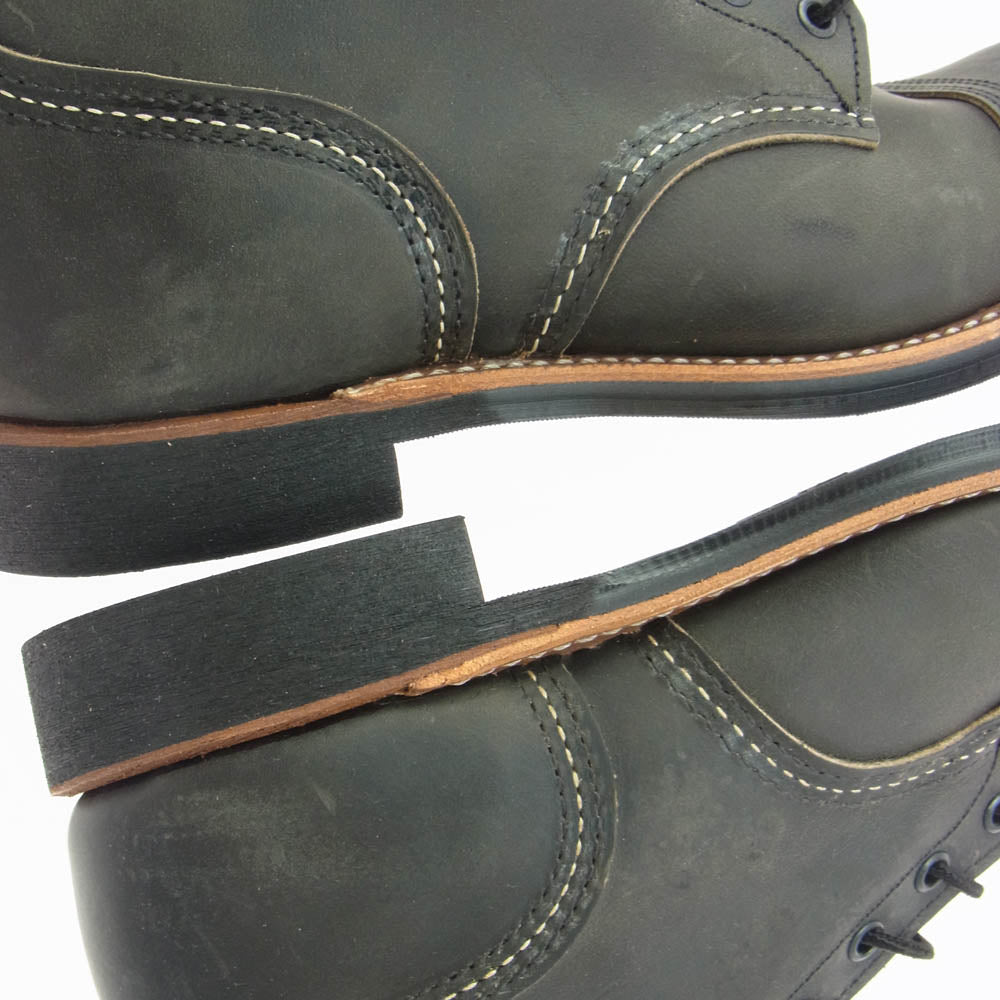 RED WING レッドウィング 8086 Iron Ranger アイアンレンジャー チャコール ラフアンドタフ ブーツ ダークブラウン系 USA9.5【極上美品】【中古】