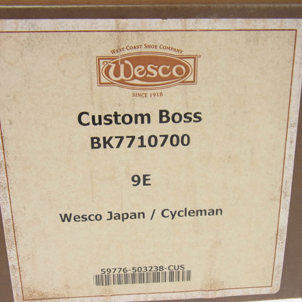 WESCO ウエスコ BK7710700 カスタムボス エンジニアブーツ ブラック系 9E【中古】
