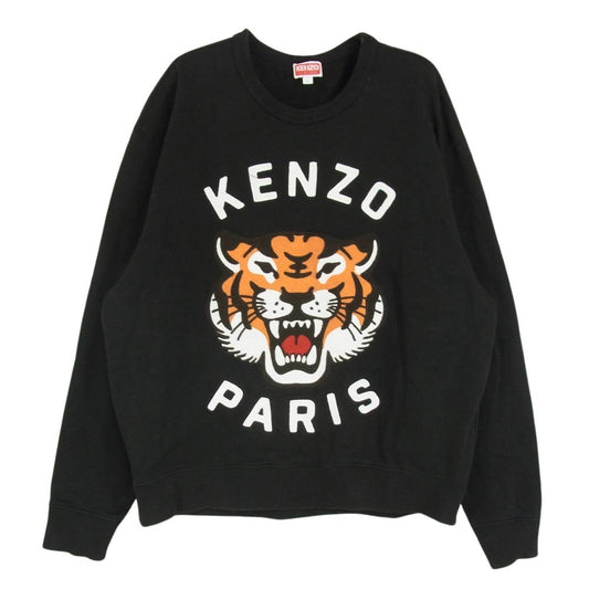 KENZO ケンゾー FE68SW1064MF LUCKY TIGER スウェット トレーナー シャツ ブラック系 L【中古】