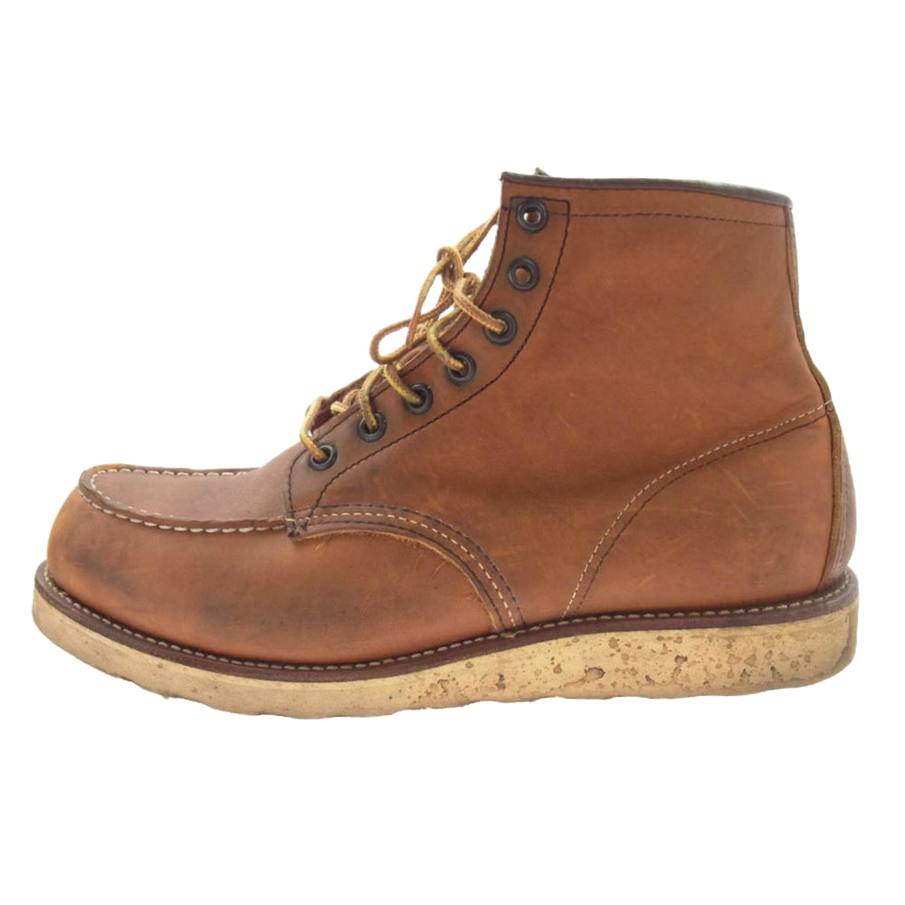 RED WING レッドウィング 875 CLASSIC MOC TOE 縦刺繍羽タグ クラシック モックトゥ ブーツ ブラウン系 9E【中古】
