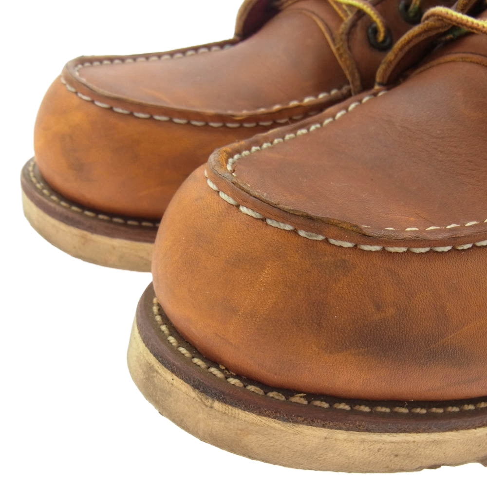 RED WING レッドウィング 875 CLASSIC MOC TOE 縦刺繍羽タグ クラシック モックトゥ ブーツ ブラウン系 9E【中古】