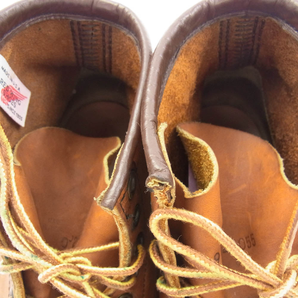 RED WING レッドウィング 875 CLASSIC MOC TOE 縦刺繍羽タグ クラシック モックトゥ ブーツ ブラウン系 9E【中古】