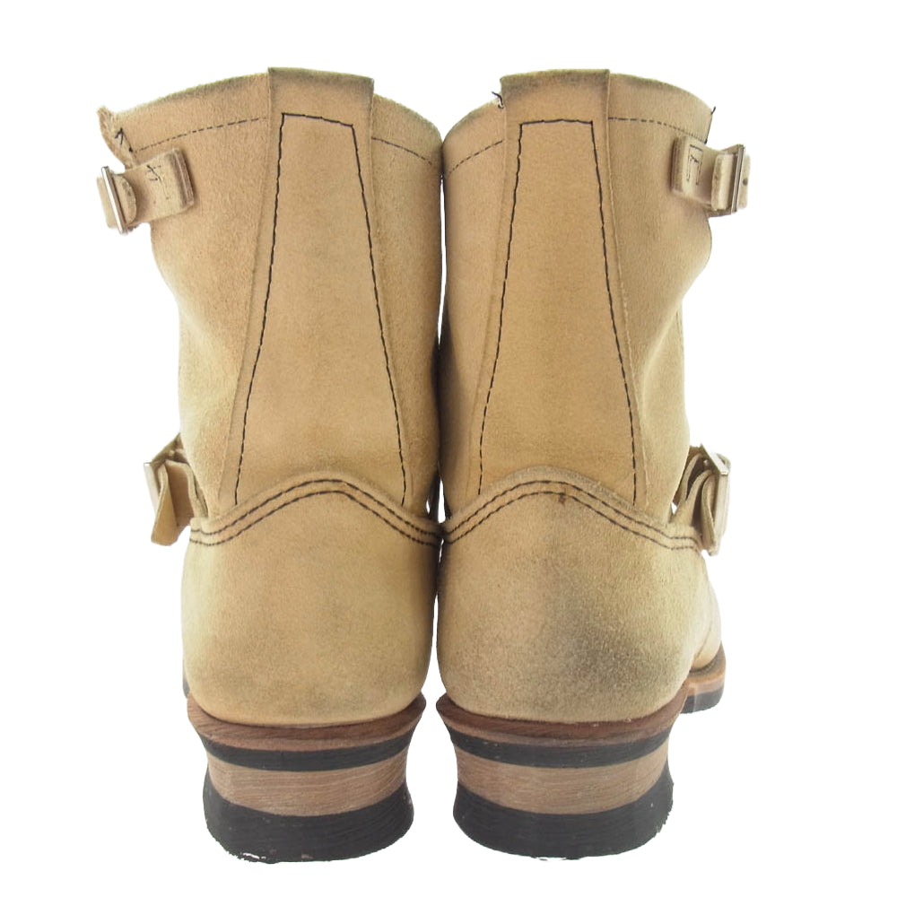 RED WING レッドウィング 2965 8INCH SHORT ENGINEER BOOTS  スエード ショート エンジニア ブーツ ベージュ系 10D【中古】
