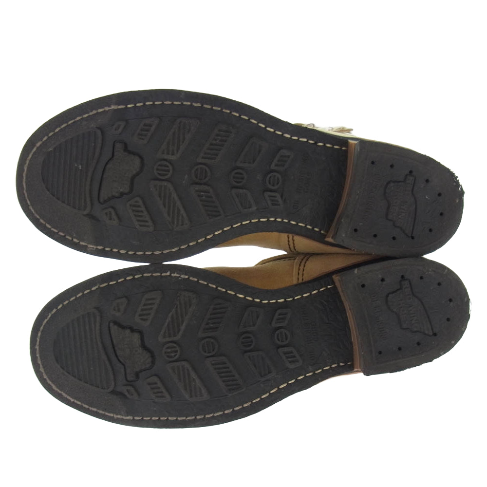 RED WING レッドウィング 2965 8INCH SHORT ENGINEER BOOTS  スエード ショート エンジニア ブーツ ベージュ系 10D【中古】