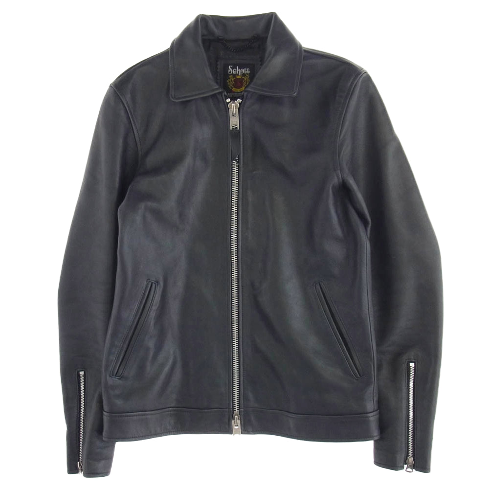 schott ショット 3101054 SINGLE BREST RIDERS シングル ブレスト ライダース ジャケット ブラック系 S【中古】