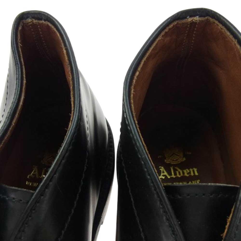 ALDEN オールデン 1340 コードバン チャッカ ブーツ ブラック系 US7.5【中古】