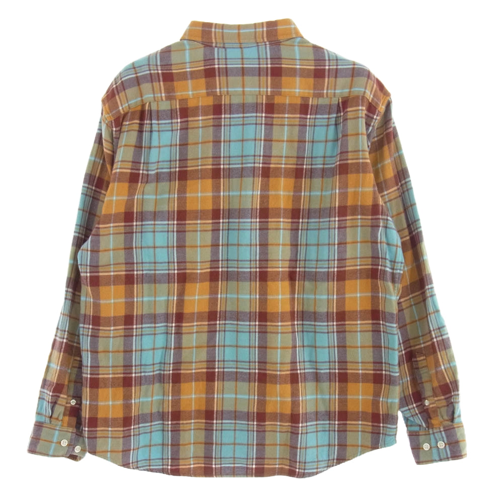 Supreme シュプリーム 22AW Plaid Flannel Shirt プレイド フランネル チェック シャツ マルチカラー系 M【中古】