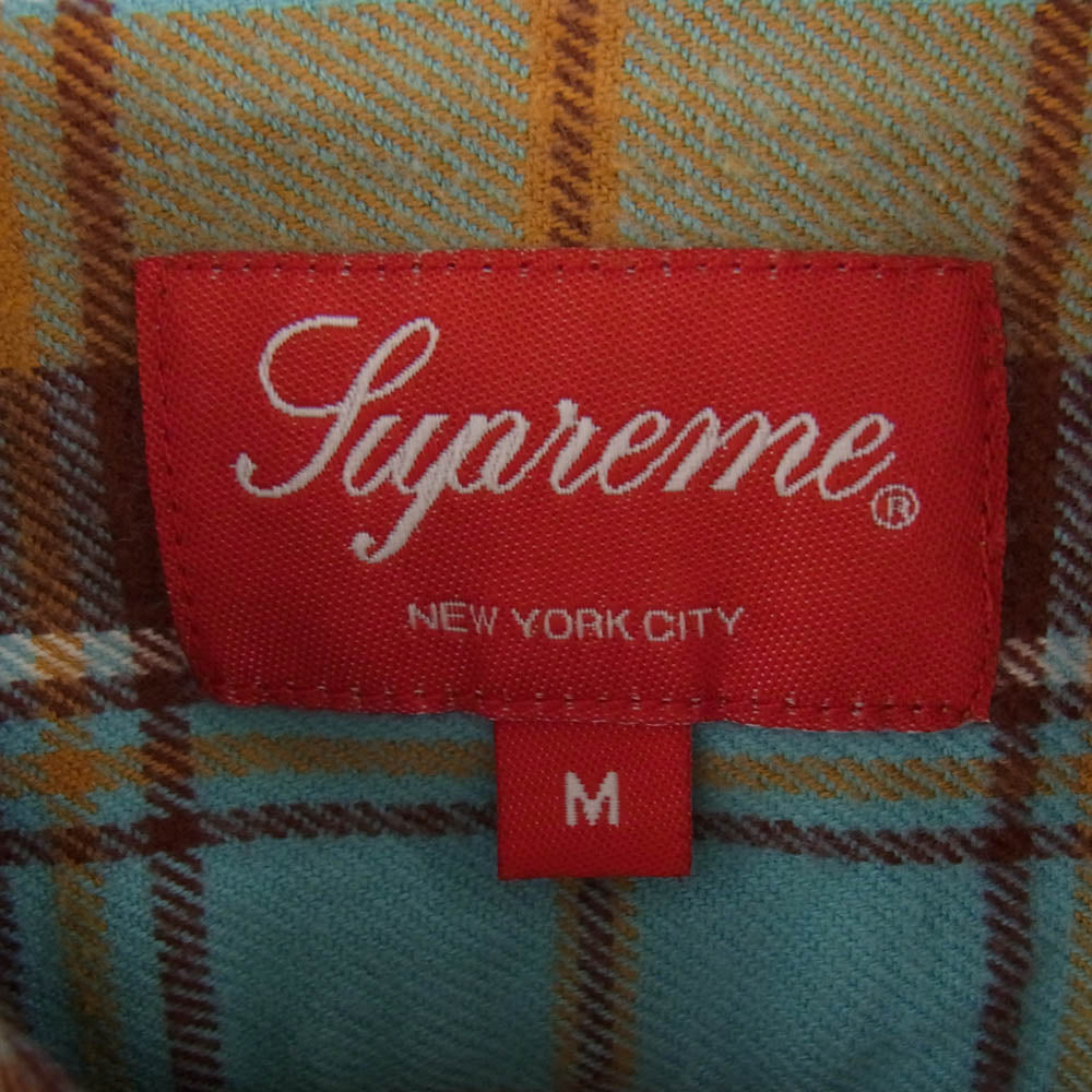 Supreme シュプリーム 22AW Plaid Flannel Shirt プレイド フランネル チェック シャツ マルチカラー系 M【中古】