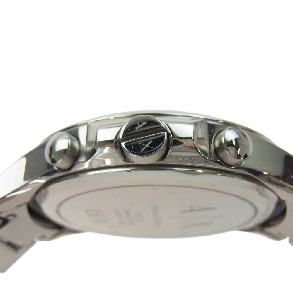ARMANI EXCHANGE アルマーニエクスチェンジ 4000 クロノグラフ クオーツ 腕時計 シルバー系【中古】