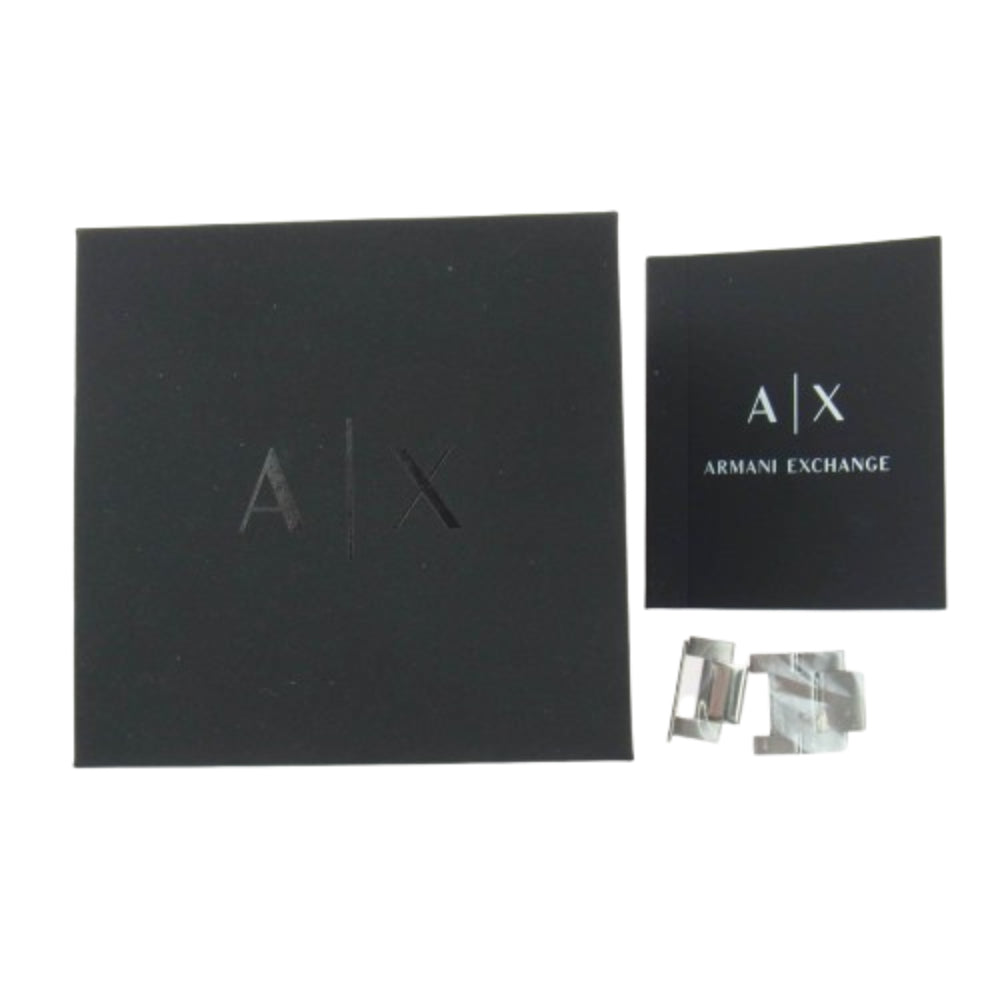 ARMANI EXCHANGE アルマーニエクスチェンジ 4000 クロノグラフ クオーツ 腕時計 シルバー系【中古】