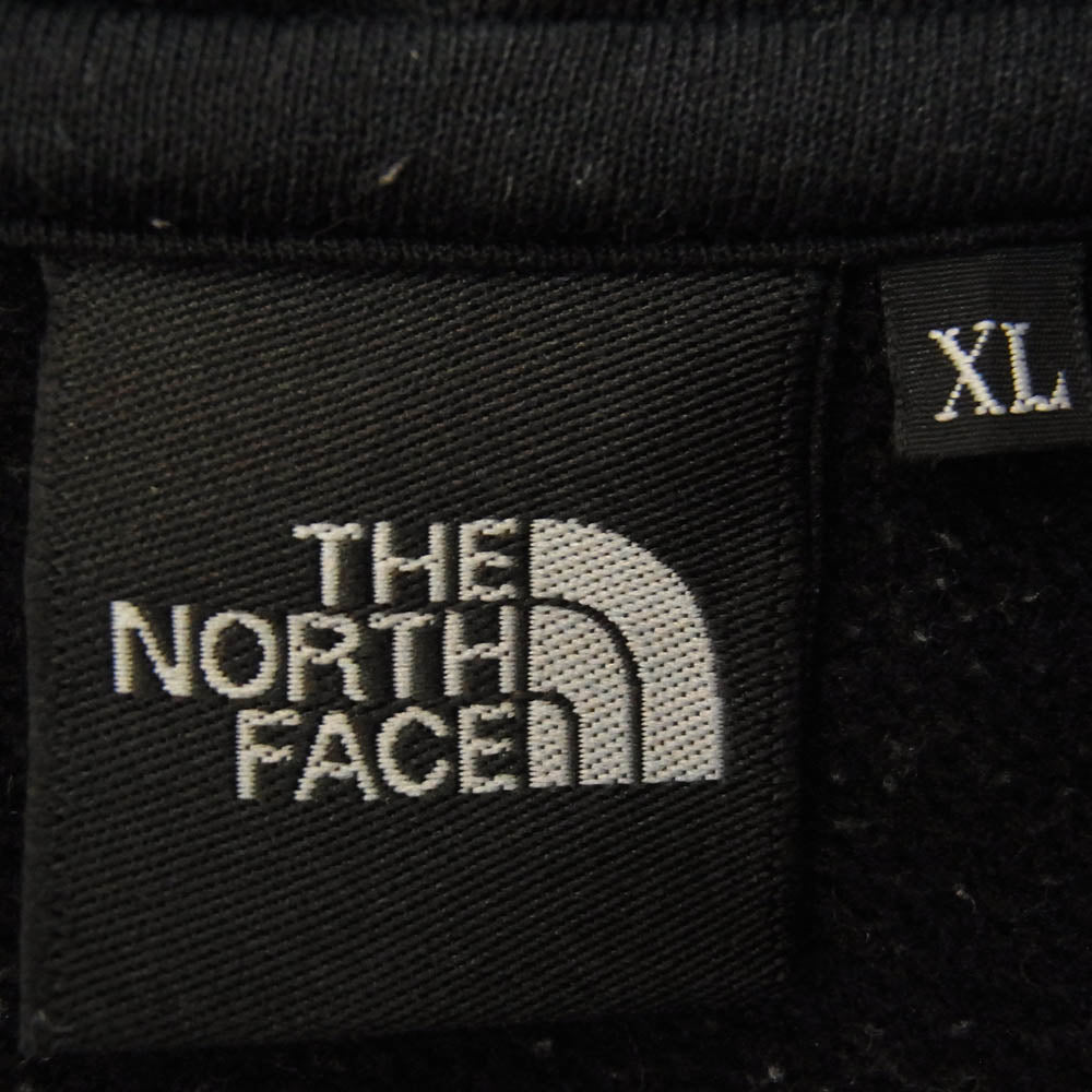 THE NORTH FACE ノースフェイス NT62349 SQUARE LOGO  FULL ZIP スクエアロゴ フルジップ スウェット パーカー ブラック系 XL【中古】