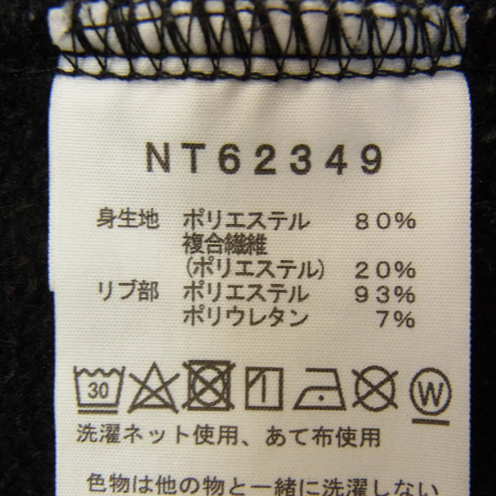 THE NORTH FACE ノースフェイス NT62349 SQUARE LOGO  FULL ZIP スクエアロゴ フルジップ スウェット パーカー ブラック系 XL【中古】