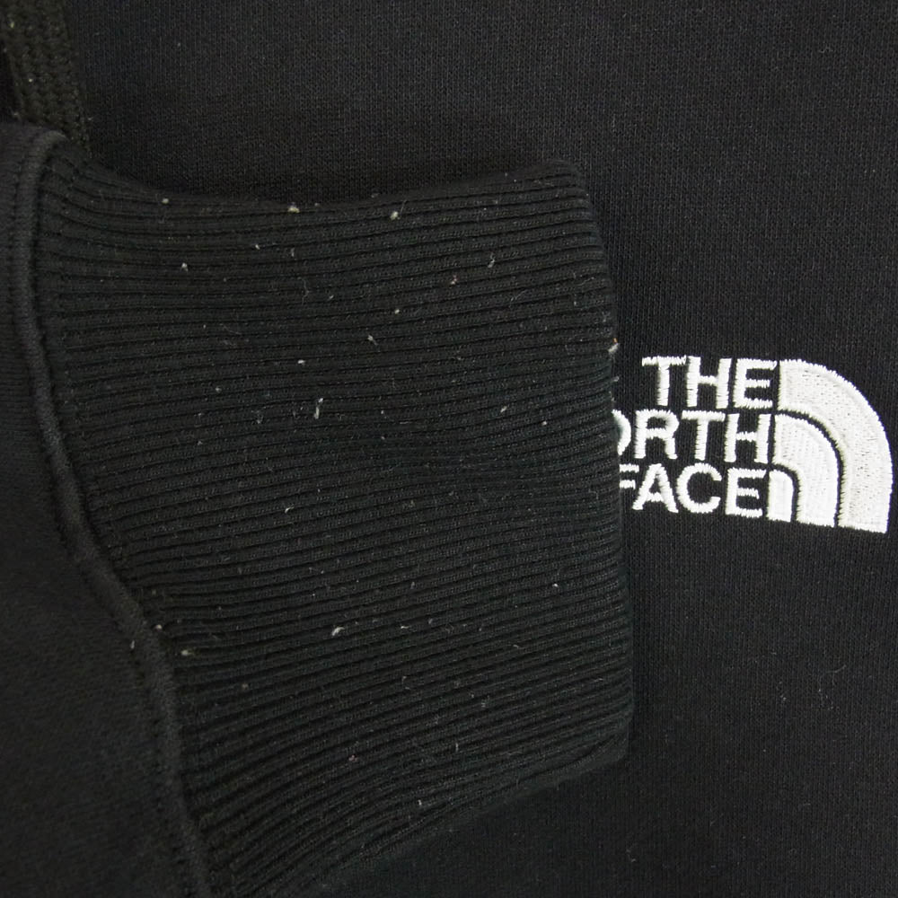 THE NORTH FACE ノースフェイス NT62349 SQUARE LOGO  FULL ZIP スクエアロゴ フルジップ スウェット パーカー ブラック系 XL【中古】