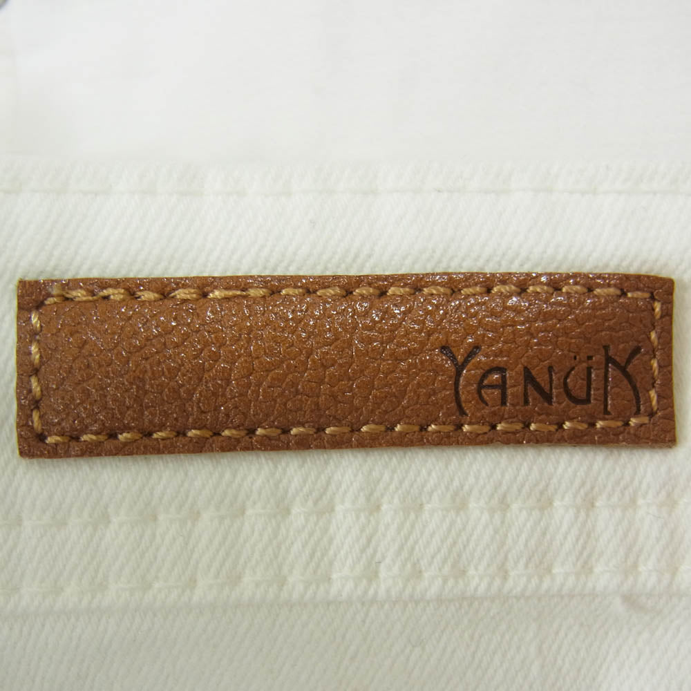 YANUK ヤヌーク 57134228 JOAN Really Light ルーズ ストレート ホワイト デニム パンツ ホワイト系 21【中古】