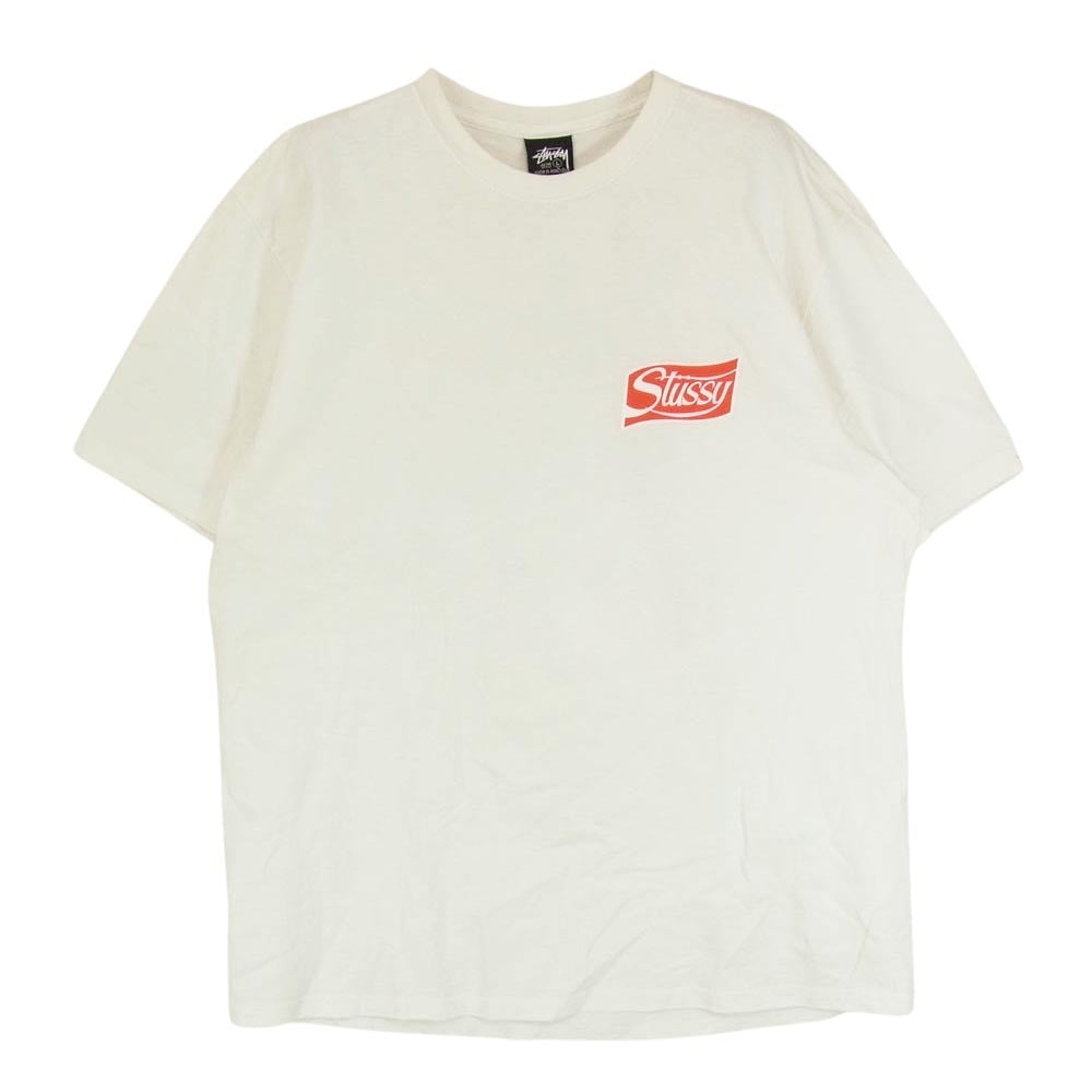 STUSSY ステューシー 23SS SODA CAN TEE ソーダ ソダ カン プリント ロゴ 半袖 Tシャツ ホワイト系 L【中古】