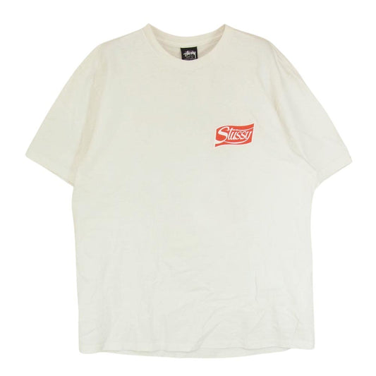 STUSSY ステューシー 23SS SODA CAN TEE ソーダ ソダ カン プリント ロゴ 半袖 Tシャツ ホワイト系 L【中古】