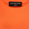 BALENCIAGA バレンシアガ 20AW 661705 TKVH5 Logo T-Shirt ロゴ メッセージプリント Tシャツ オレンジ系 XS【中古】