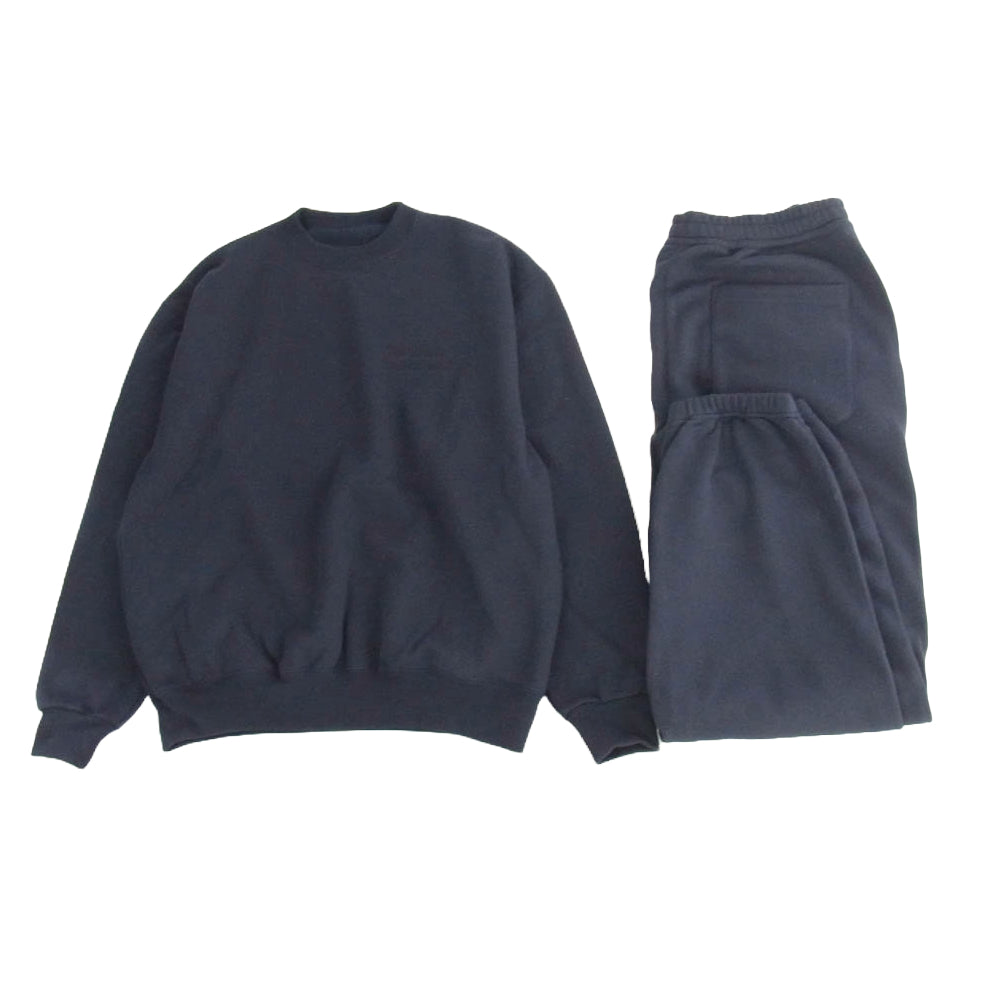 The Ennoy Professional ザ エンノイ プロフェッショナル 25SS Crew Sweat Set Up クルー スウェット トレーナー パンツ セットアップ ダークネイビー系 M【極上美品】【中古】