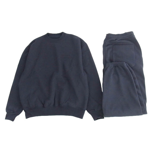 The Ennoy Professional ザ エンノイ プロフェッショナル 25SS Crew Sweat Set Up クルー スウェット トレーナー パンツ セットアップ ダークネイビー系 M【極上美品】【中古】