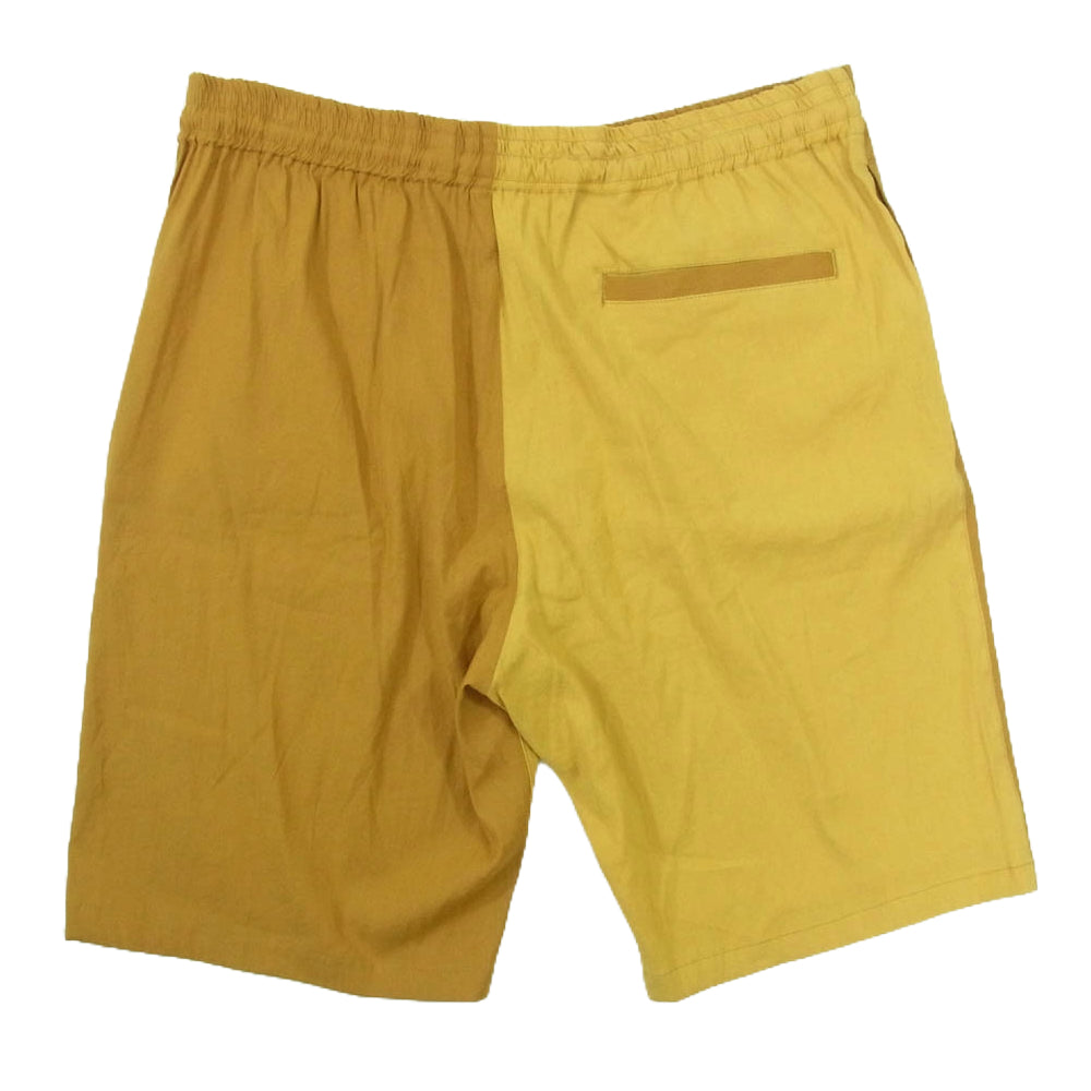 1piu1uguale3 ウノピュウノウグァーレトレ MRP620 LIU005 カラー切り替えロゴ イージー ショーツ ショート パンツ ブラウン系 6【中古】