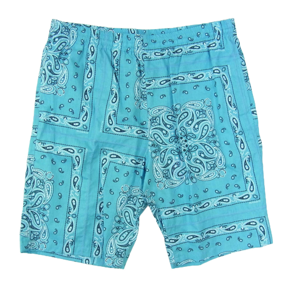 1piu1uguale3 ウノピュウノウグァーレトレ MRP527 COT349 HOLIDAY SHORTS ホリデー ペイズリー バンダナ ショーツ ハーフパンツ ブルー系 VI【中古】