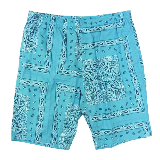 1piu1uguale3 ウノピュウノウグァーレトレ MRP527 COT349 HOLIDAY SHORTS ホリデー ペイズリー バンダナ ショーツ ハーフパンツ ブルー系 VI【中古】