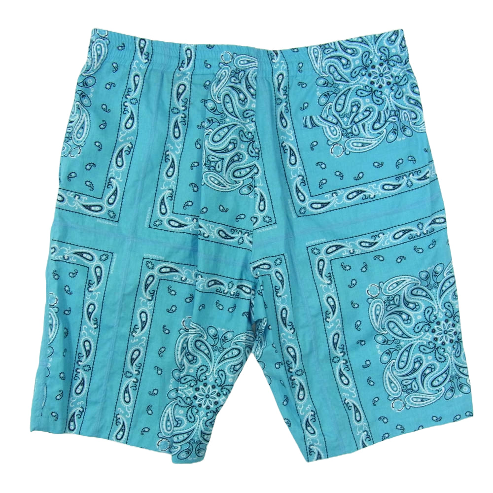 1piu1uguale3 ウノピュウノウグァーレトレ MRP527 COT349 HOLIDAY SHORTS ホリデー ペイズリー バンダナ ショーツ ハーフパンツ ブルー系 VI【中古】