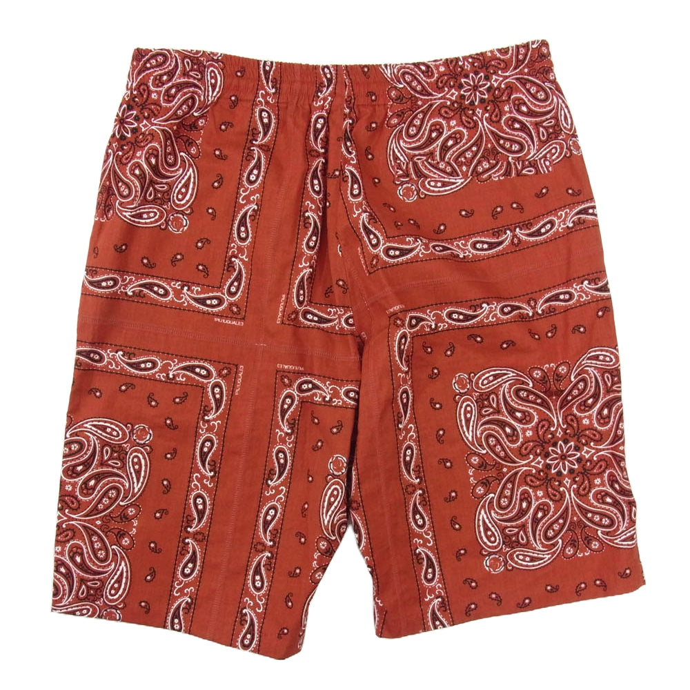 1piu1uguale3 ウノピュウノウグァーレトレ MRP527 COT349 HOLIDAY SHORTS ホリデー ペイズリー バンダナ ショーツ ハーフパンツ レッド系 4【中古】