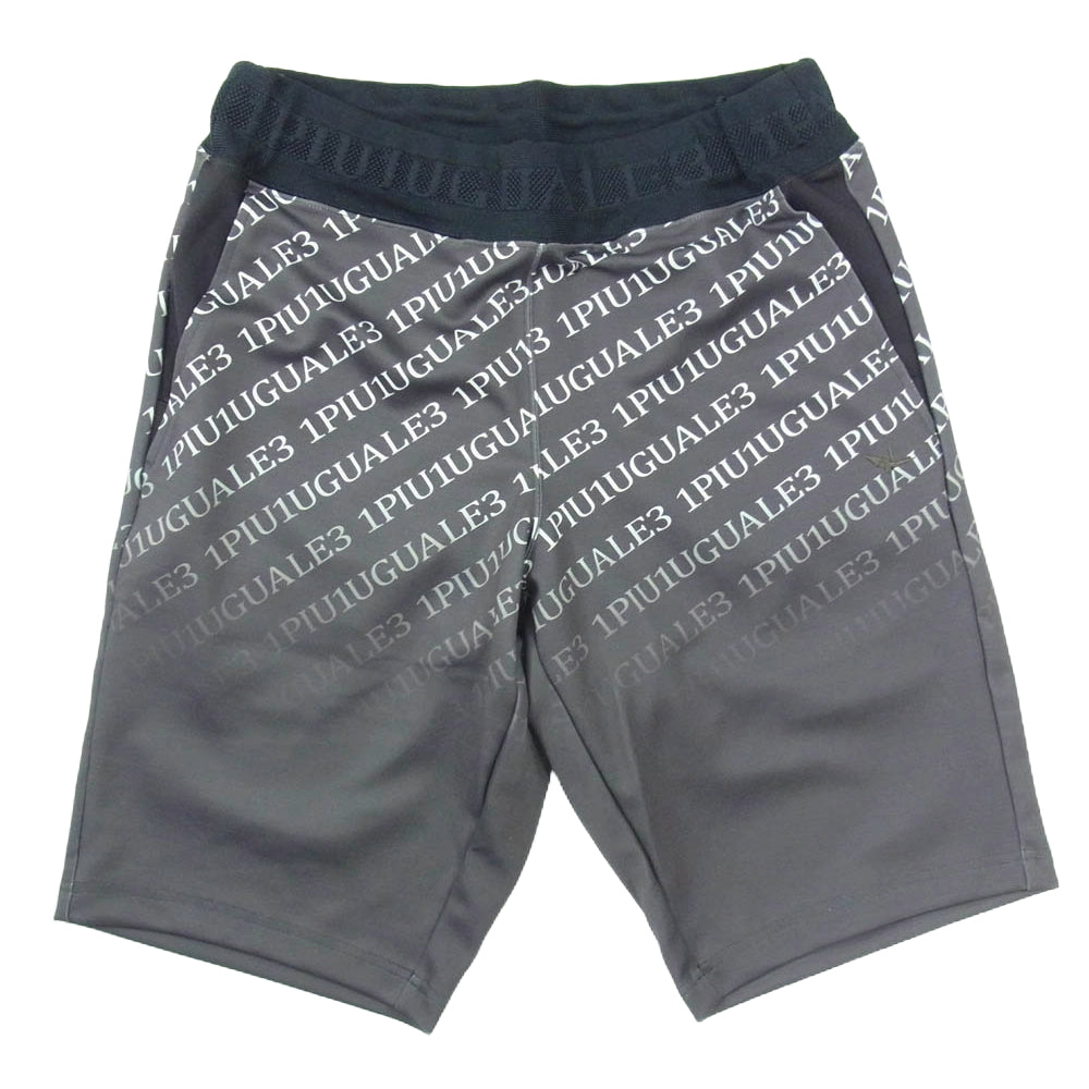 1piu1uguale3 ウノピュウノウグァーレトレ ZY039 MB02 SPORT PREMIUM BOOST JERSEY SHORTS GRADATION プレミアム ダイアゴナルロゴ グラデーション ショートパンツ ブラック系 3【中古】