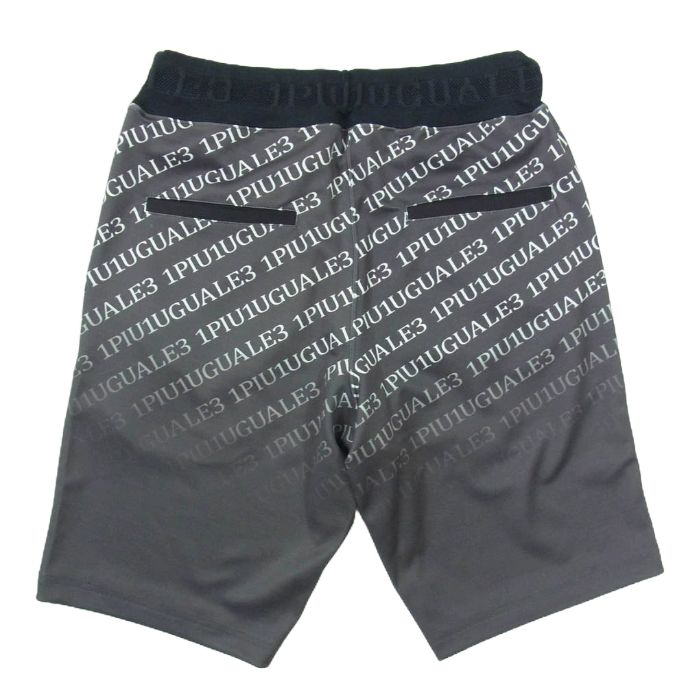 1piu1uguale3 ウノピュウノウグァーレトレ ZY039 MB02 SPORT PREMIUM BOOST JERSEY SHORTS GRADATION プレミアム ダイアゴナルロゴ グラデーション ショートパンツ ブラック系 3【中古】