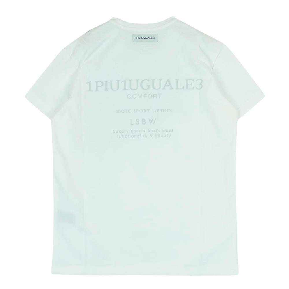 1piu1uguale3 ウノピュウノウグァーレトレ CM040 MT01 COMFORTABLE TAG CREW S/S コンフォータブル クルーネック 半袖 Tシャツ ホワイト系 3【中古】