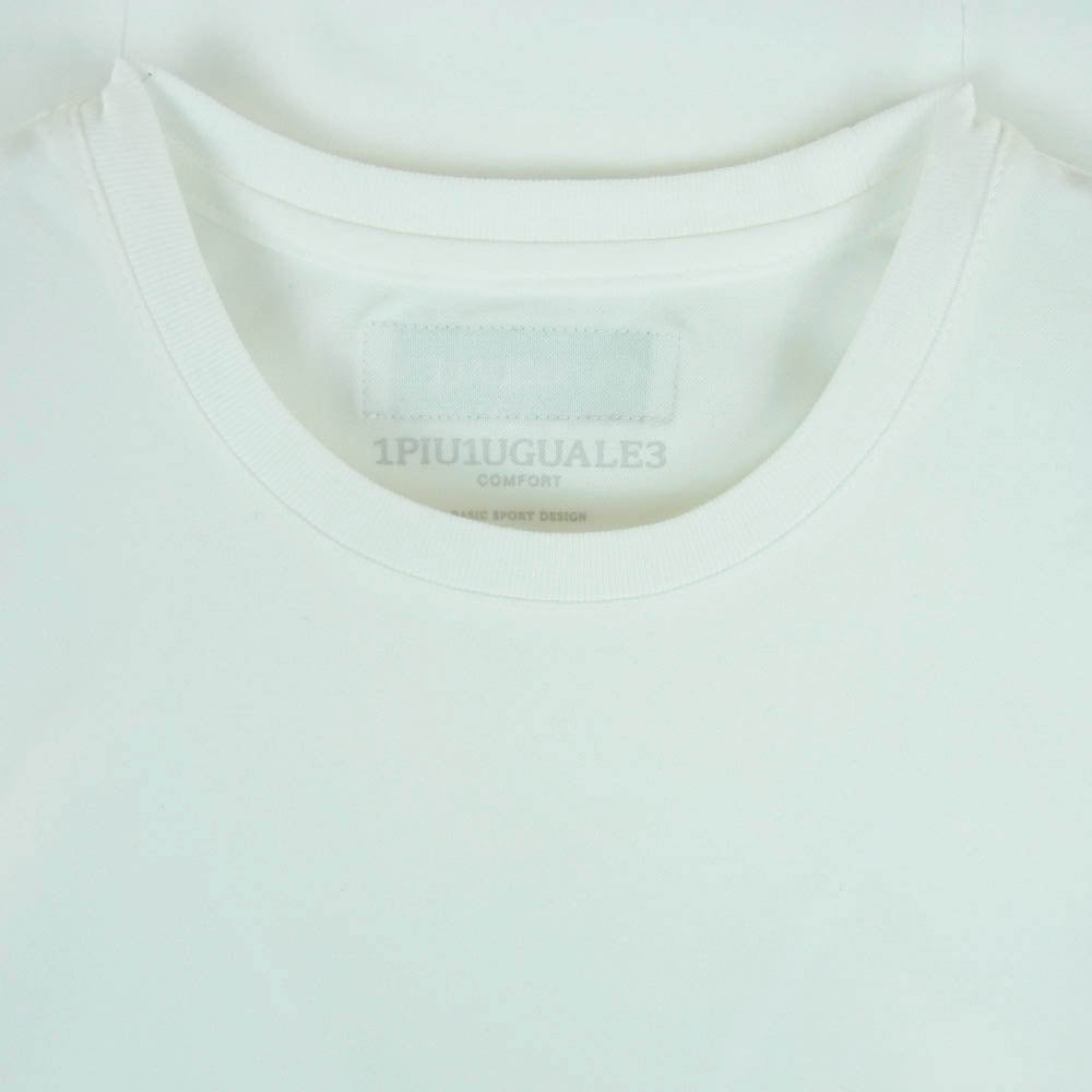1piu1uguale3 ウノピュウノウグァーレトレ CM040 MT01 COMFORTABLE TAG CREW S/S コンフォータブル クルーネック 半袖 Tシャツ ホワイト系 3【中古】