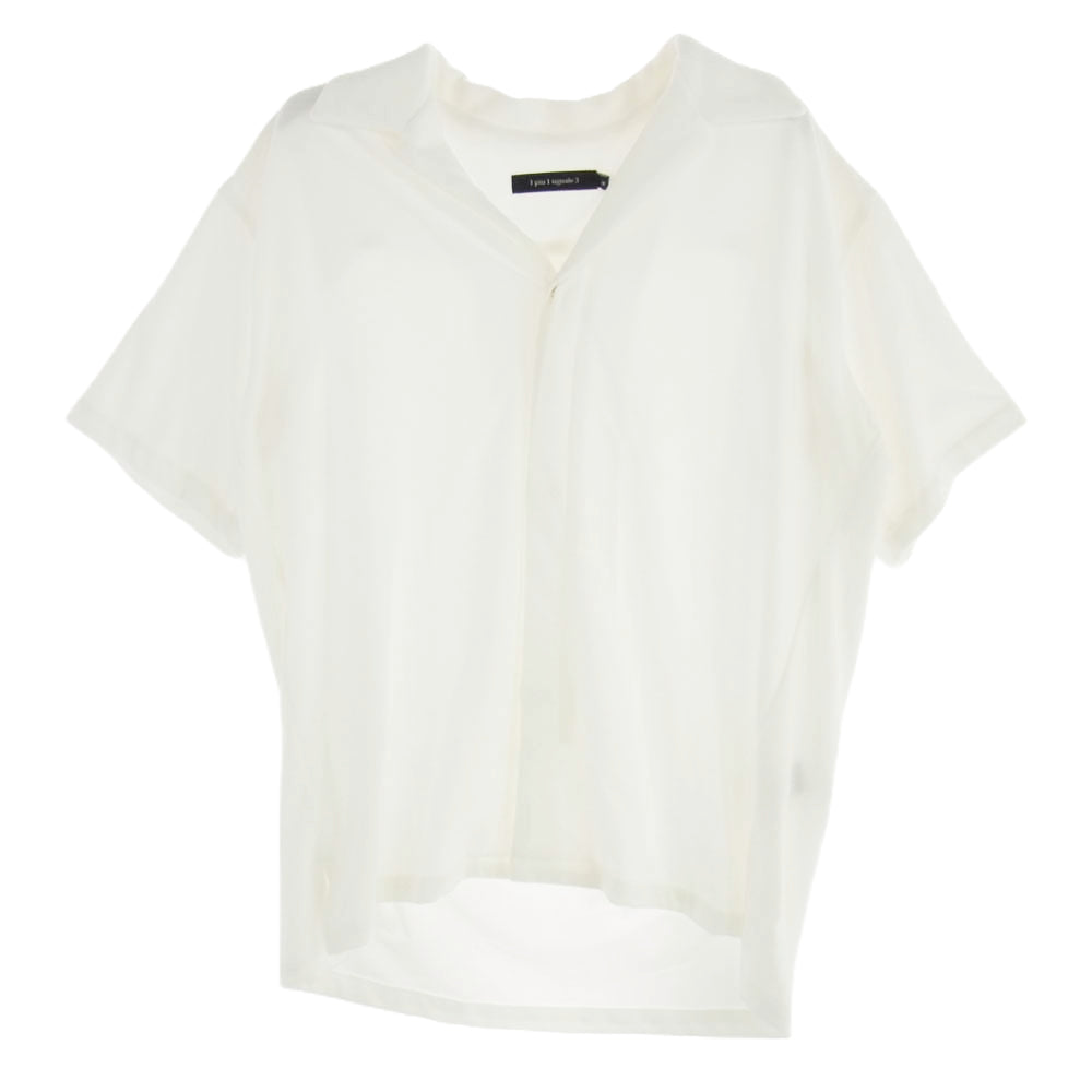 1piu1uguale3 ウノピュウノウグァーレトレ MRS160 CTP102 HOLIDAY SHIRTS ホリデーシャツ パイル地 開襟 半袖 シャツ ホワイト系 3【中古】