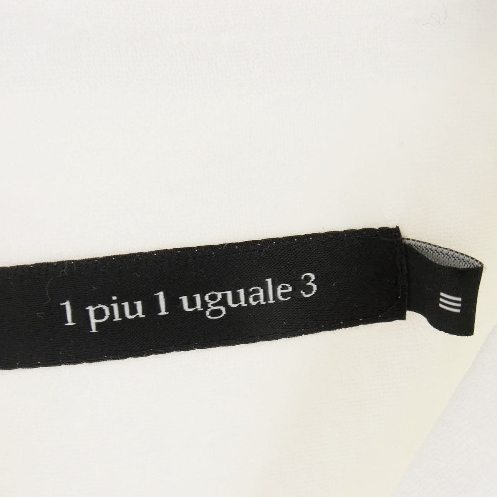1piu1uguale3 ウノピュウノウグァーレトレ MRS160 CTP102 HOLIDAY SHIRTS ホリデーシャツ パイル地 開襟 半袖 シャツ ホワイト系 3【中古】