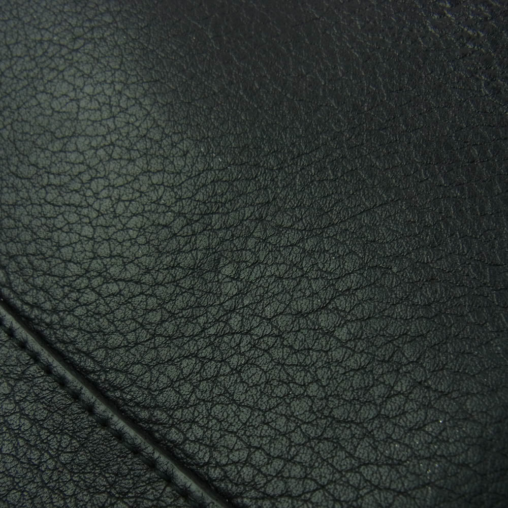 1piu1uguale3 ウノピュウノウグァーレトレ × PELLE MORBIDA ペッレ モルビダ MINI CLUTCH ロゴデザイン レザー クラッチバッグ ブラック系【中古】