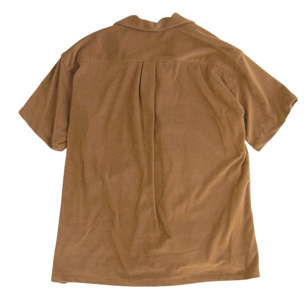 1piu1uguale3 ウノピュウノウグァーレトレ MRS160 CTP102 HOLIDAY SHIRTS ホリデーシャツ パイル地 開襟 半袖 シャツ ショーツ ハーフパンツ セットアップ ブラウン系 3【中古】