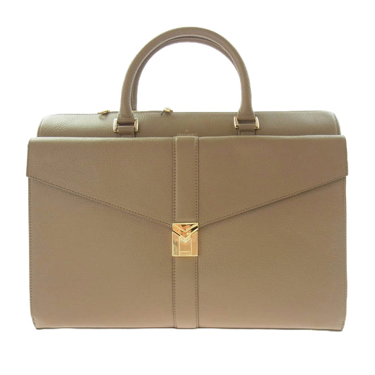 1piu1uguale3 ウノピュウノウグァーレトレ × PELLE MORBIDA ペッレ モルビダ BOSTON BRIEF BAG レザー ボストンバッグ ブリーフケース ライトブラウン系【中古】