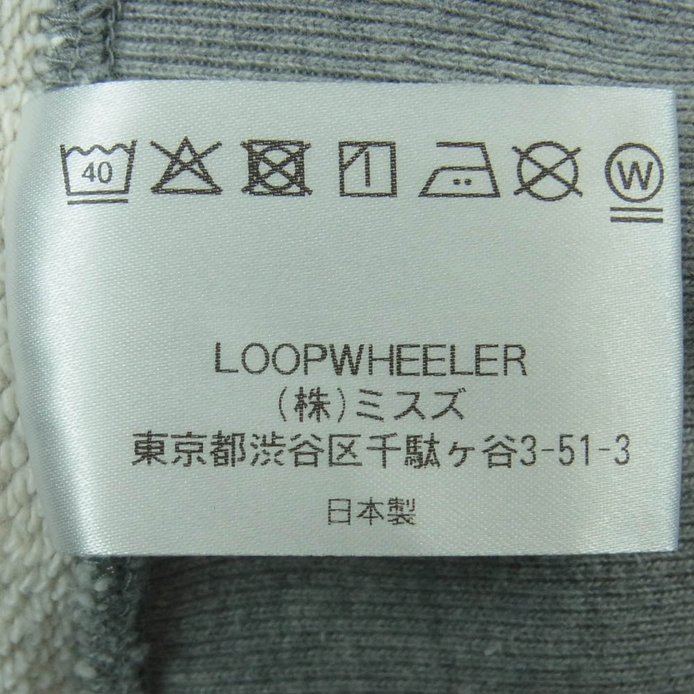 LOOPWHEELER ループウィラー 無地 プルオーバー パーカー コットン 日本製 グレー系 M【中古】