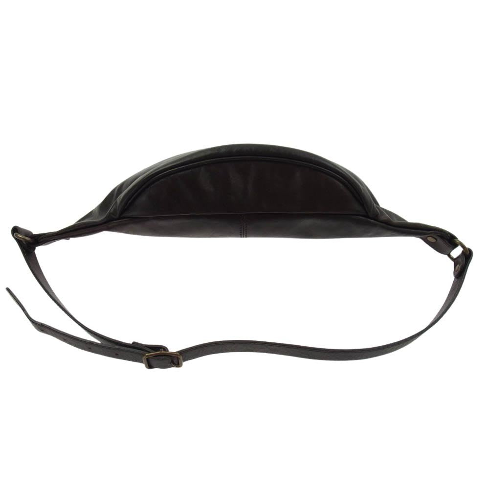 ボーデッサン レザー ボディバッグ ショルダー バッグ ダークブラウン系【中古】