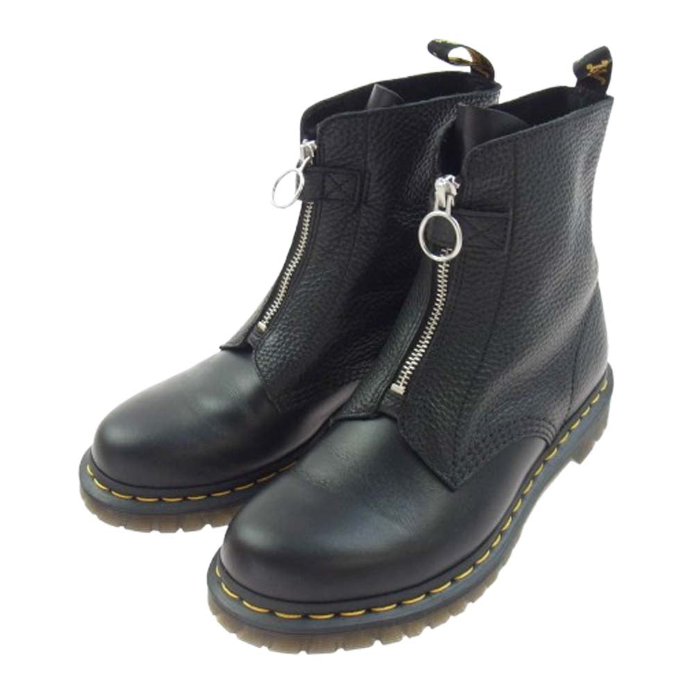 Dr.Martens ドクターマーチン 32054001 1460 PASCAL レザー フロントジップ ブーツ ブラック系 UK7【中古】