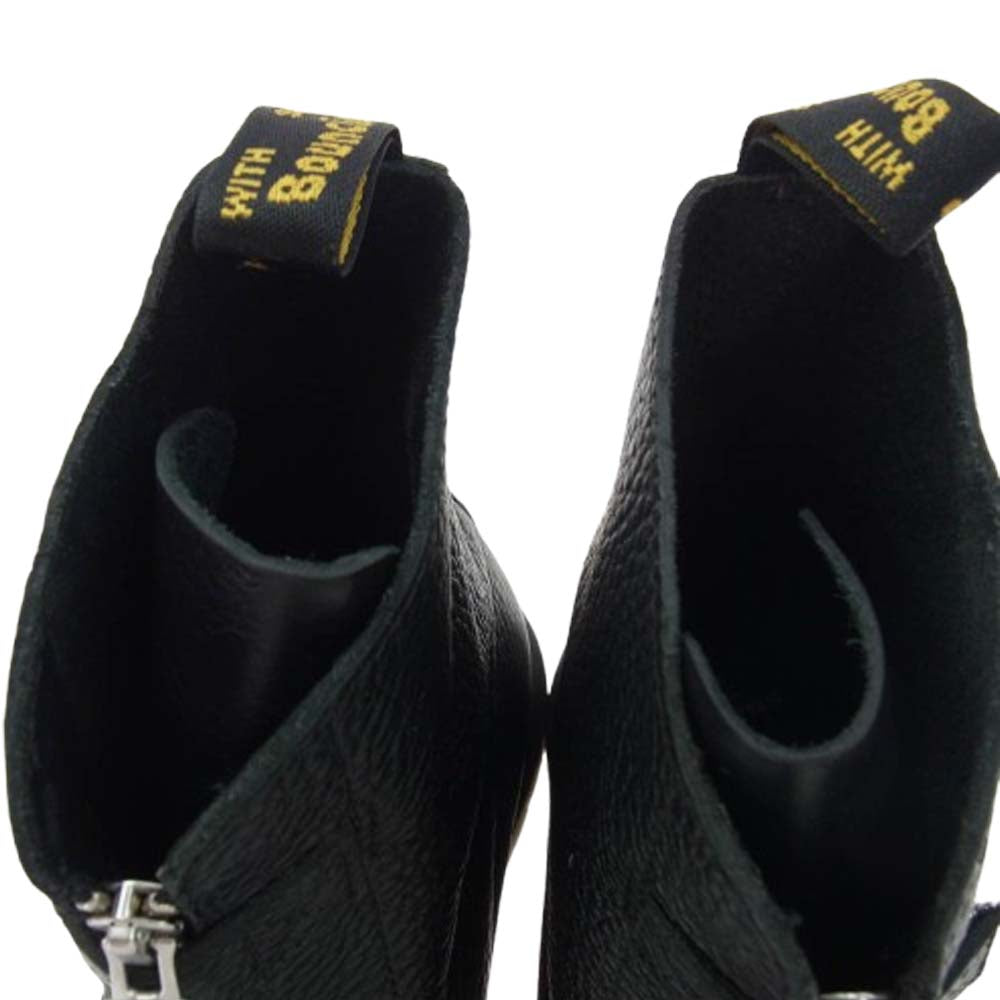 Dr.Martens ドクターマーチン 32054001 1460 PASCAL レザー フロントジップ ブーツ ブラック系 UK7【中古】