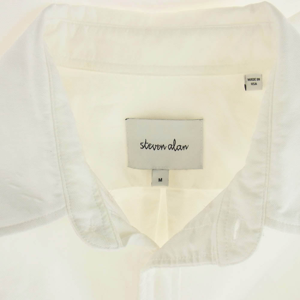 スティーブンアラン 長袖 シャツ ホワイト ホワイト系 M【中古】