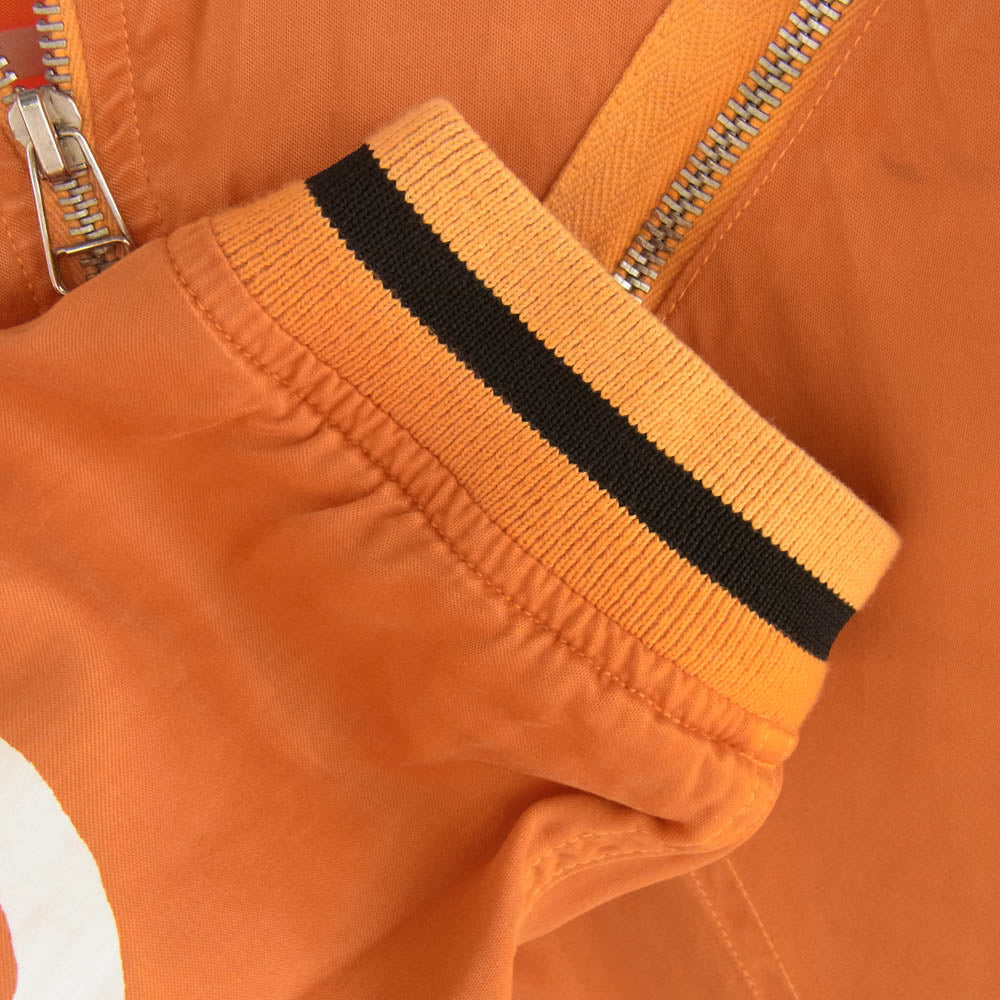 フリーシティー SATIN JUMP JACKET ジップアップ ブルゾン オレンジ系 L【中古】