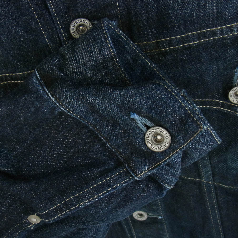 NEIGHBORHOOD ネイバーフッド 21AW 212XBNH-JKM03 WASHED.STOCKMAN TYPE-C C-JKT ウォッシュ加工 デニム ジャケット インディゴブルー系 L【中古】