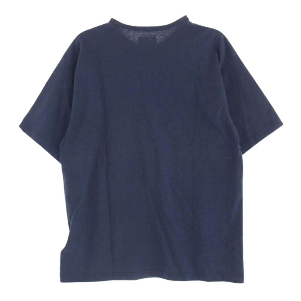 WTAPS ダブルタップス 21SS 211ATDT-CSM20 COLLEGE SS TEE カレッジ ロゴ Tシャツ ネイビー系 X 04【中古】
