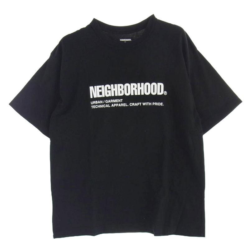 NEIGHBORHOOD ネイバーフッド 23SS 231PCNH-ST02 NH TEE SS-2 ロゴ プリント 半袖 Tシャツ ブラック系 XL【中古】