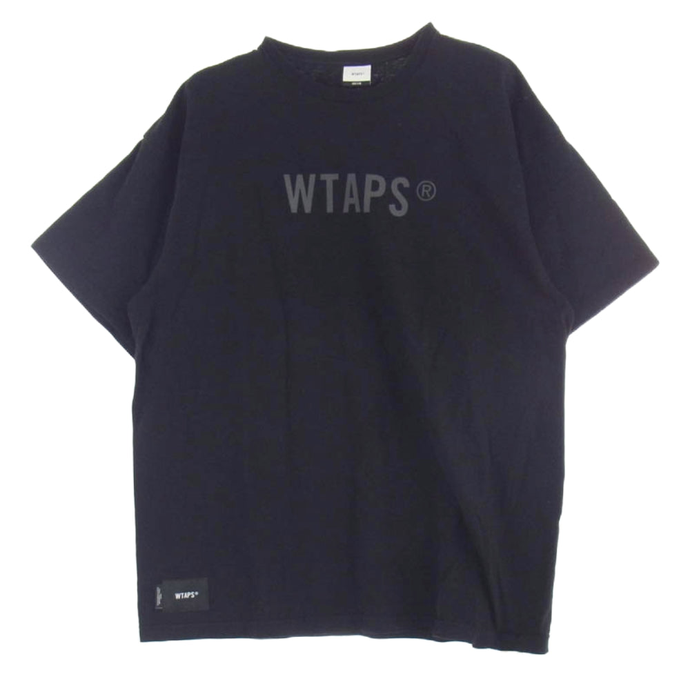 WTAPS ダブルタップス 23SS 231ATDT-STM10S Sign SS Cotton サイン SS コットン 半袖 Tシャツ ブラック系 X 04【中古】